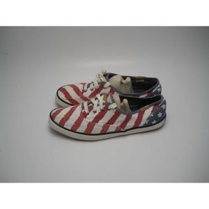 Keds American Flag Lace Up Sneakers Women's Size 8 Shoes